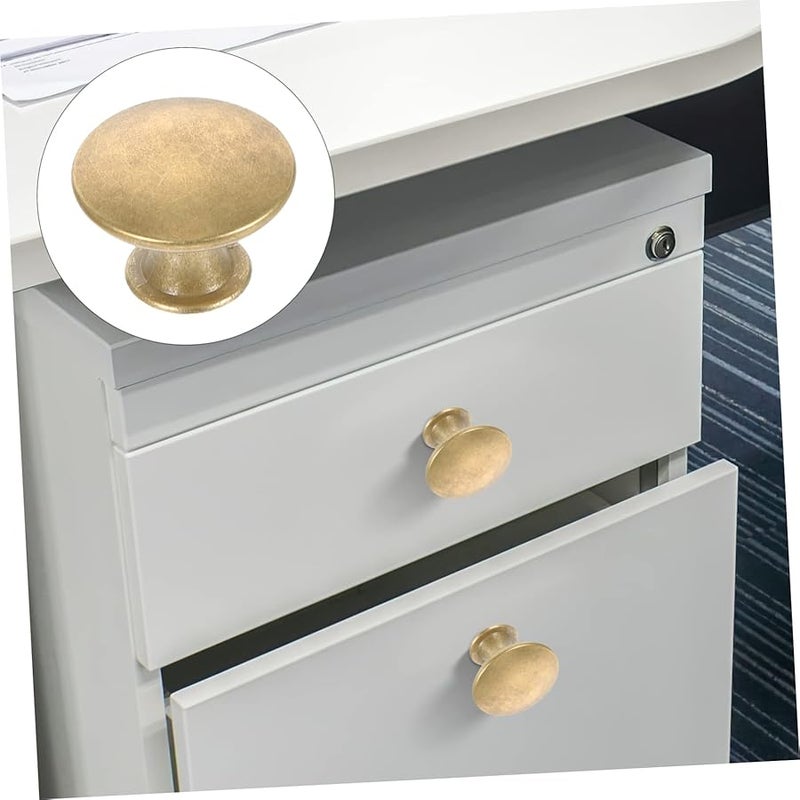 Vintage Round Cabinet Drawer Knobs 7Pcs Black Kitchen Bathroom Dresser Pulls - Image 4